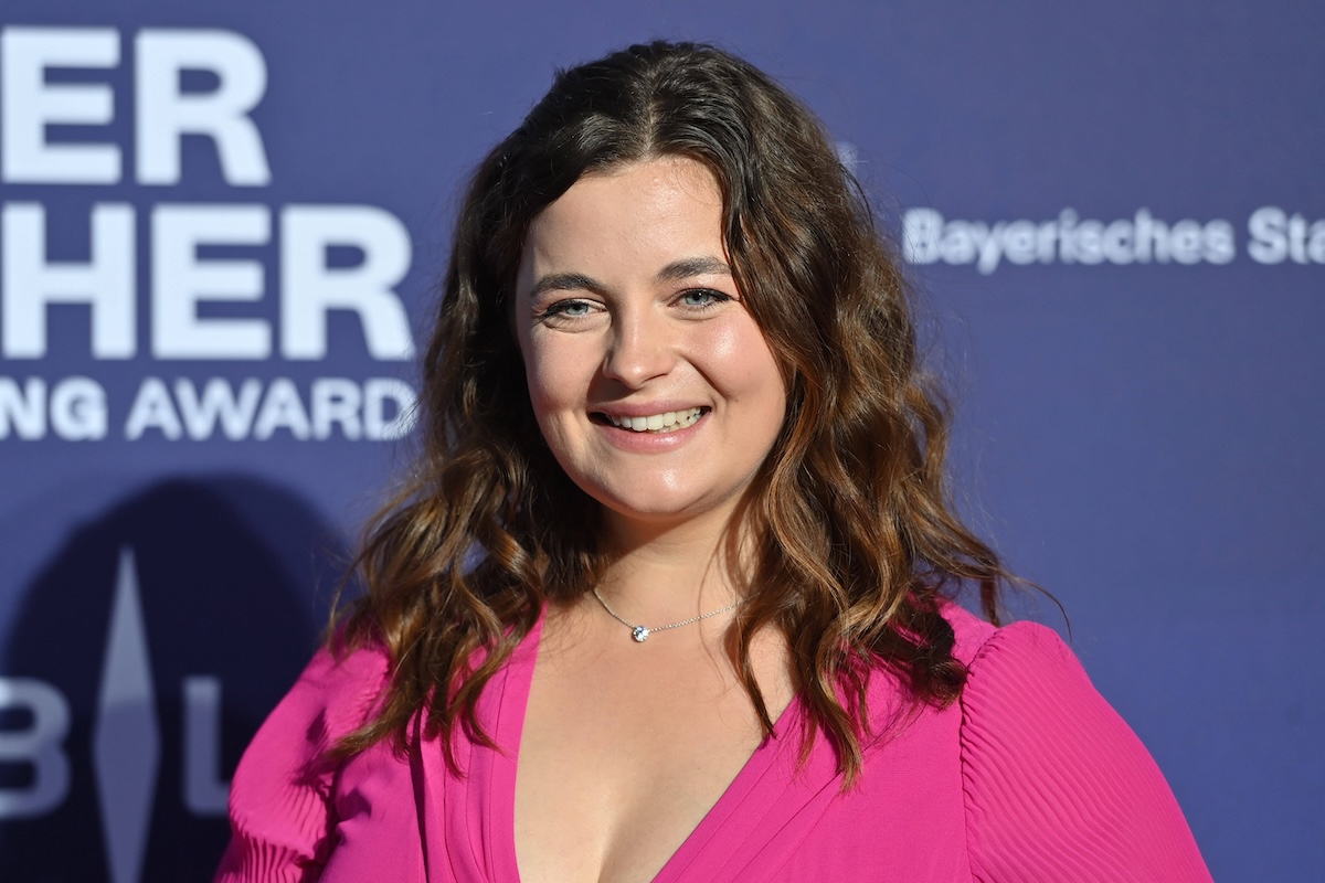 Ronja FORCHER Schauspielerin, Einzelbild,angeschnittenes Einzelmotiv,Portraet,Portrait,Portrâ€°t. Roter Teppich,Blauer Panther â€“ TV und Streaming Award 2023 am 25.10.2023 in der BMW Welt Muenchen. *** Ronja FORCHER actress , single image,cropped single image,portrait,portrait red carpet,blue panther â€“ TV and Streaming Award 2023 on 25 10 2023 at BMW World Munich