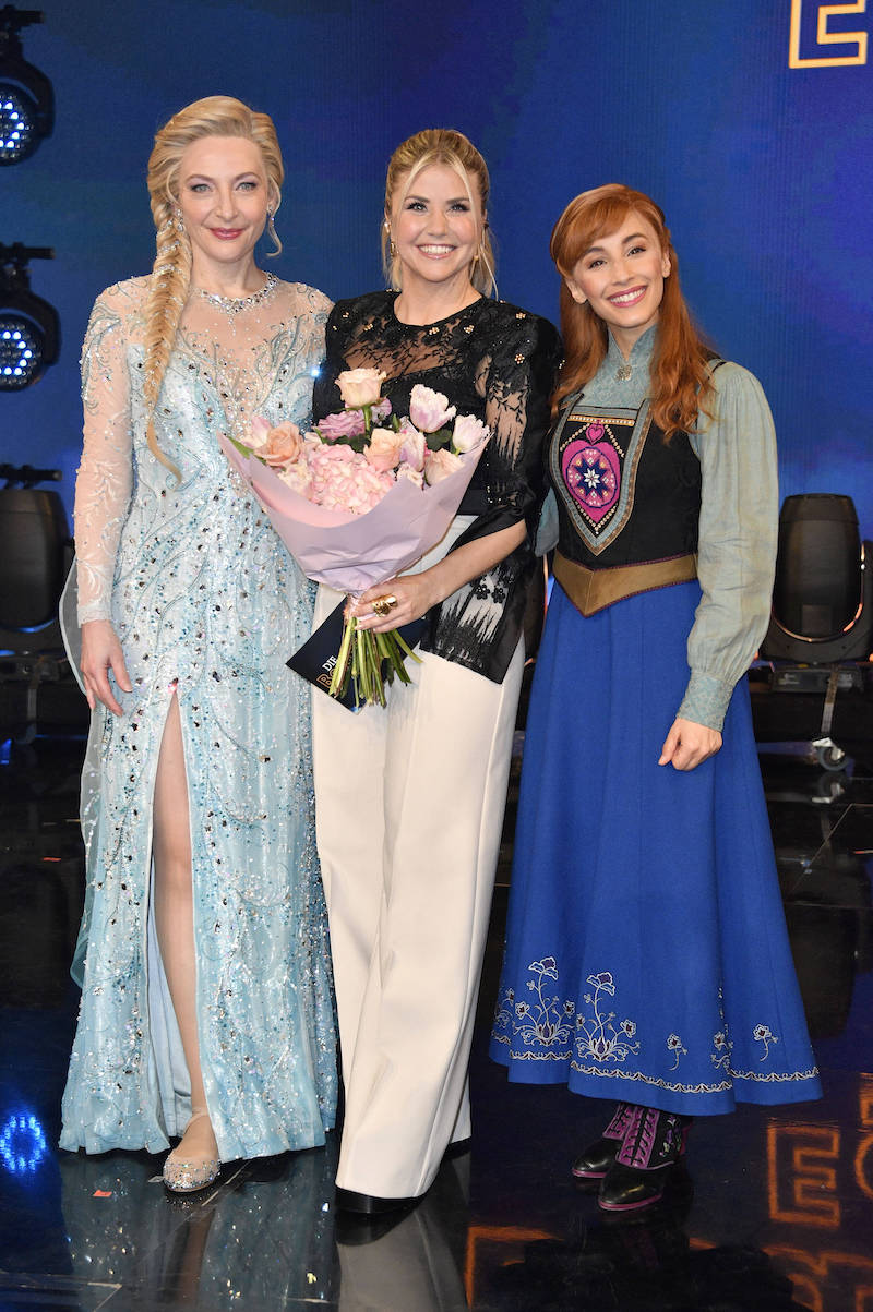 Willemijn Verkaik, Beatrice Egli und Abla Alaoui bei der Aufzeichnung der SWR-Unterhaltungsshow Die Beatrice Egli Show im Studio H in Berlin-Adlershof. Berlin, 27.03.2024 *** Willemijn Verkaik, Beatrice Egli and Abla Alaoui at the recording of the SWR entertainment show Die Beatrice Egli Show at Studio H in Berlin Adlershof Berlin, 27 03 2024 Foto:xN.xKubelkax/xFuturexImagex egli_show_4408