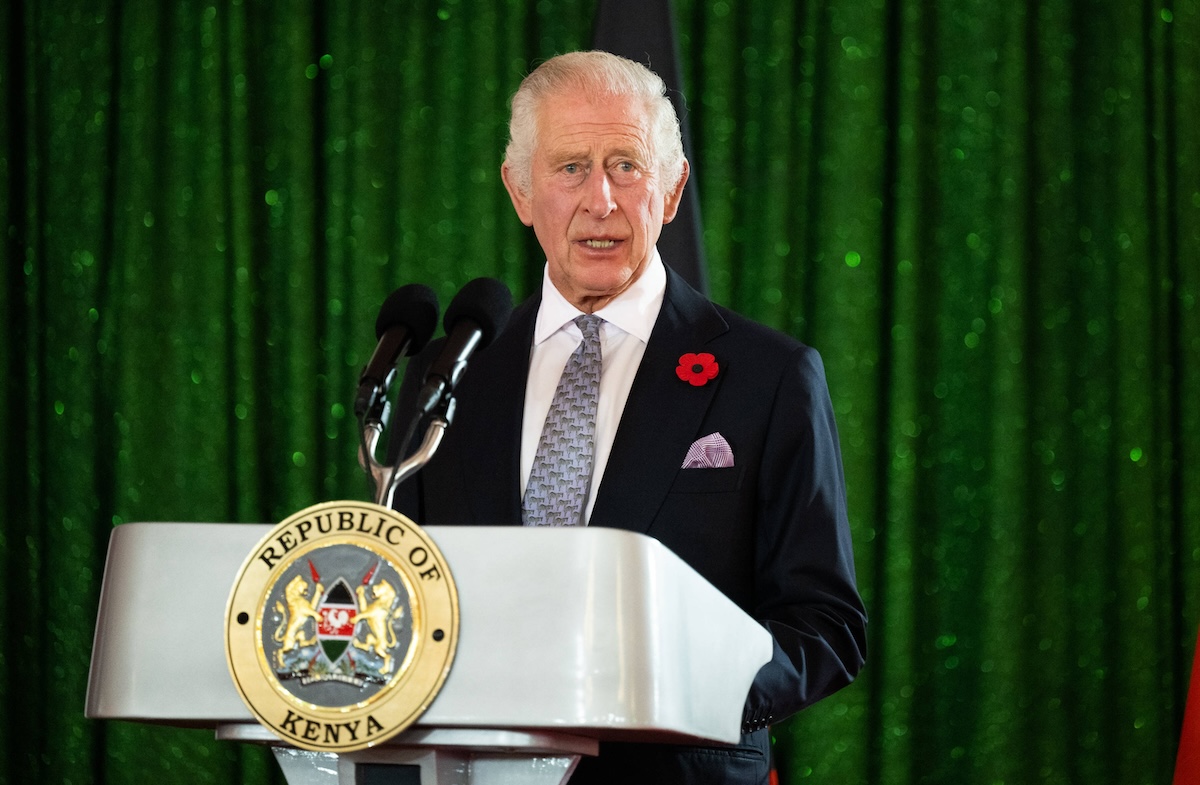 . 31/10/2023. Nairobi, Kenya. King Charles III and Queen Camilla with the President and First Lady of Kenya at a State Banquet in Nairobi on the first day of their State Visit to Kenya. PUBLICATIONxINxGERxSUIxAUTxHUNxONLY xPoolx/xi-Imagesx IIM-24773-0161