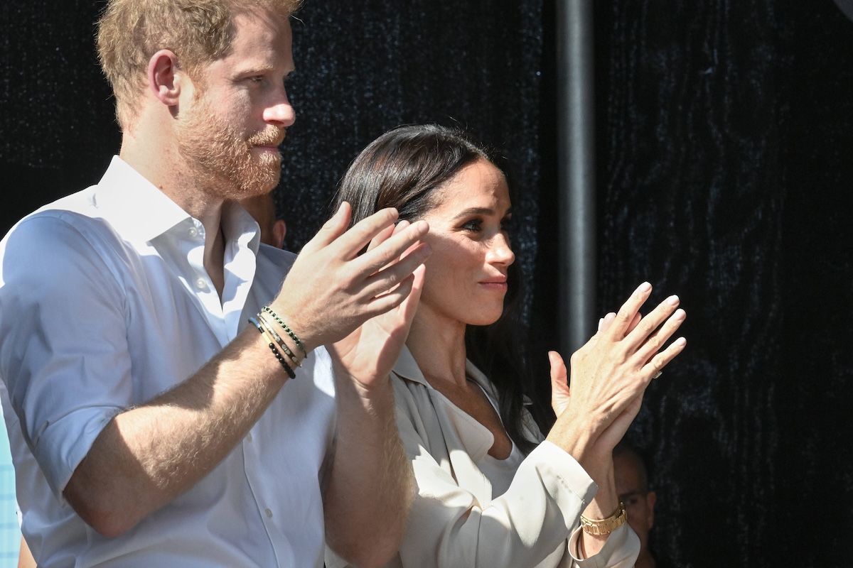 Harry and Meghan at the swimming medals ceremony, Invictus Games Day 7, DÂ¸sseldorf, Germany DÂ¸sseldorf, Germany, 16th Sep 2023. Meghan, the Duchess of Sussex and Prince Harry, the Duke of Sussex attend the swimming medals ceremony on stage in the Invictus Village and hand out medals to several of the winners. Day 6 of the Invictus Games DÂ¸sseldorf in and around the Merkur Spiel Arena. 21 nations participate in the games this year., Credit:Imageplotter / Avalon PUBLICATIONxNOTxINxUKxFRAxUSA Copyright: xImageplotterx/xAvalonx 0805724679