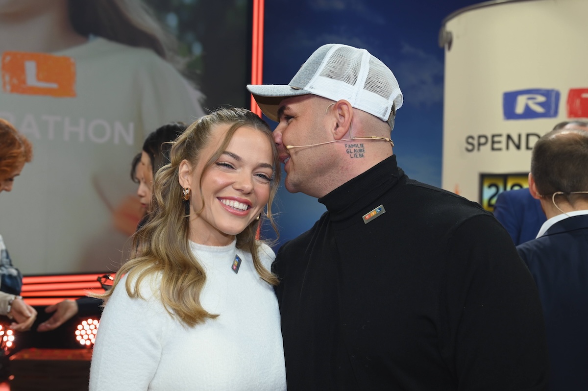 Sâ€°nger Pietro Lombardi mit Freundin Laura Maria Rypa nimmt am 28. RTL Spendenmarathon wir helfen Kindern 2023 teil *** Singer Pietro Lombardi with girlfriend Laura Maria Rypa takes part in the 28 RTL telethon wir helfen Kindern 2023