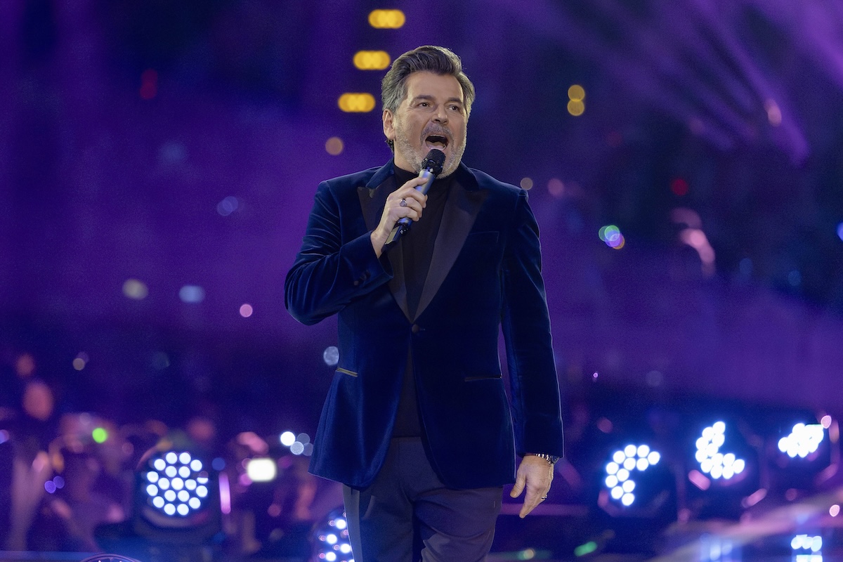 Auftritt von Sâ€°nger Thomas Anders in der TV-Show Schlager Champions - Das groï¬‚e Fest der Besten, prâ€°sentiert von Moderator und Sâ€°nger Florian Silbereisen live aus dem Velodrom Berlin. *** Performance by singer Thomas Anders in the TV show Schlager Champions Das groï¬‚e Fest der Besten, presented live from the Velodrom Berlin by presenter and singer Florian Silbereisen