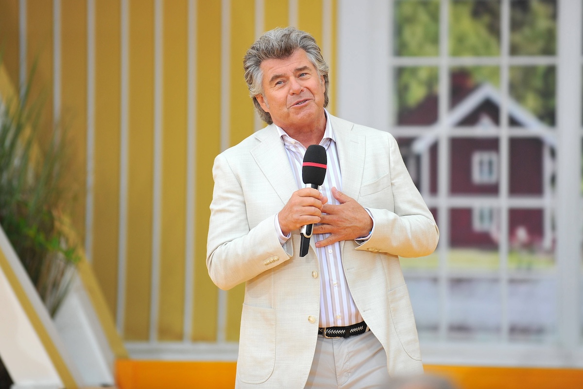 ARD - Immer wieder Sonntags. Sâ€°nger Andy Borg wâ€°hrend der ARD - Unterhaltungsshow Immer wieder Sonntags am 08.09.2024 im Europapark Rust. 20240908MWI003014 *** ARD Immer wieder Sonntags singer Andy Borg during the ARD entertainment show Immer wieder Sonntags on 08 09 2024 at Europapark Rust 20240908MWI003014