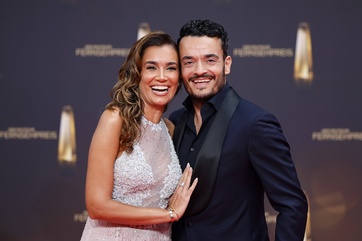 Moderatorin Jana-Ina Zarrella und Sâ€°nger Giovanni Zarrella bei der Deutsche Fernsehpreis 2022 - Die TV-Highlights des Jahres in den MMC-Studios in Ossendorf. KË†ln, 14.09.2022 NRW Deutschland *** Presenter Jana Ina Zarrella and singer Giovanni Zarrella at the German Television Award 2022 The TV Highlights of the Year at MMC Studios in Ossendorf Cologne, 14 09 2022 NRW Germany Copyright: xChristophxHardtx