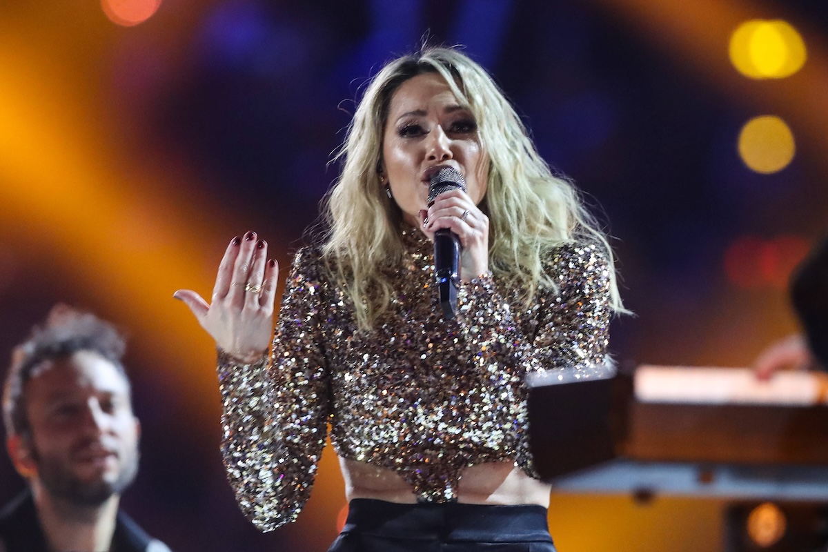 Saengerin Helene Fischer GER - ARD Live Show â€žSchlagerchampions - Das groï¬‚e Fest der Bestenâ€œ aus dem Velodrom in Berlin *** Singer Helene Fischer GER ARD Live Show â€œSchlagerchampions Das groï¬‚e Fest der Bestenâ€ from the Velodrom in Berlin